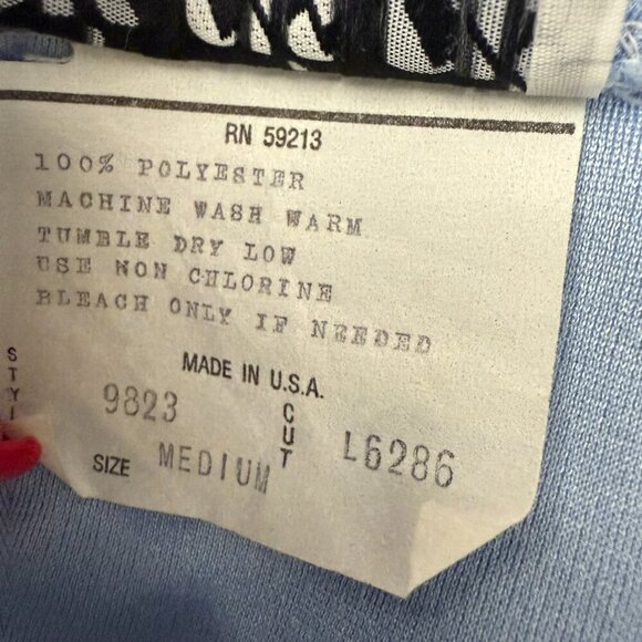 CJS Powder Blue Womens Robe Size Medium - Picture 8 of 8